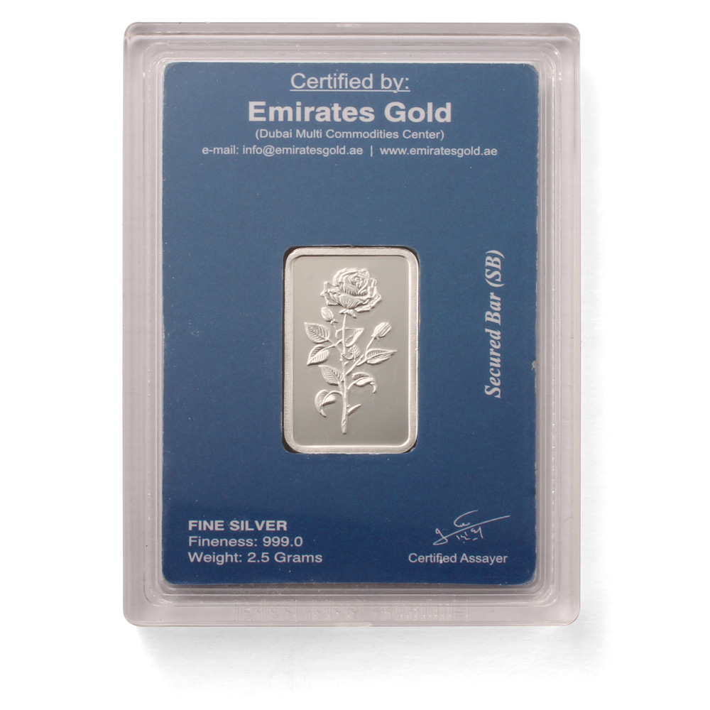 Emirates 2.5 gram Boxed Silver Bar