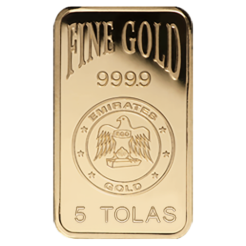 5 Tola Gold Bar - Emirates Gold Blister Pack