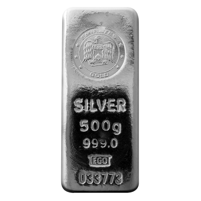 500g Cast Silver Bar | Emirates