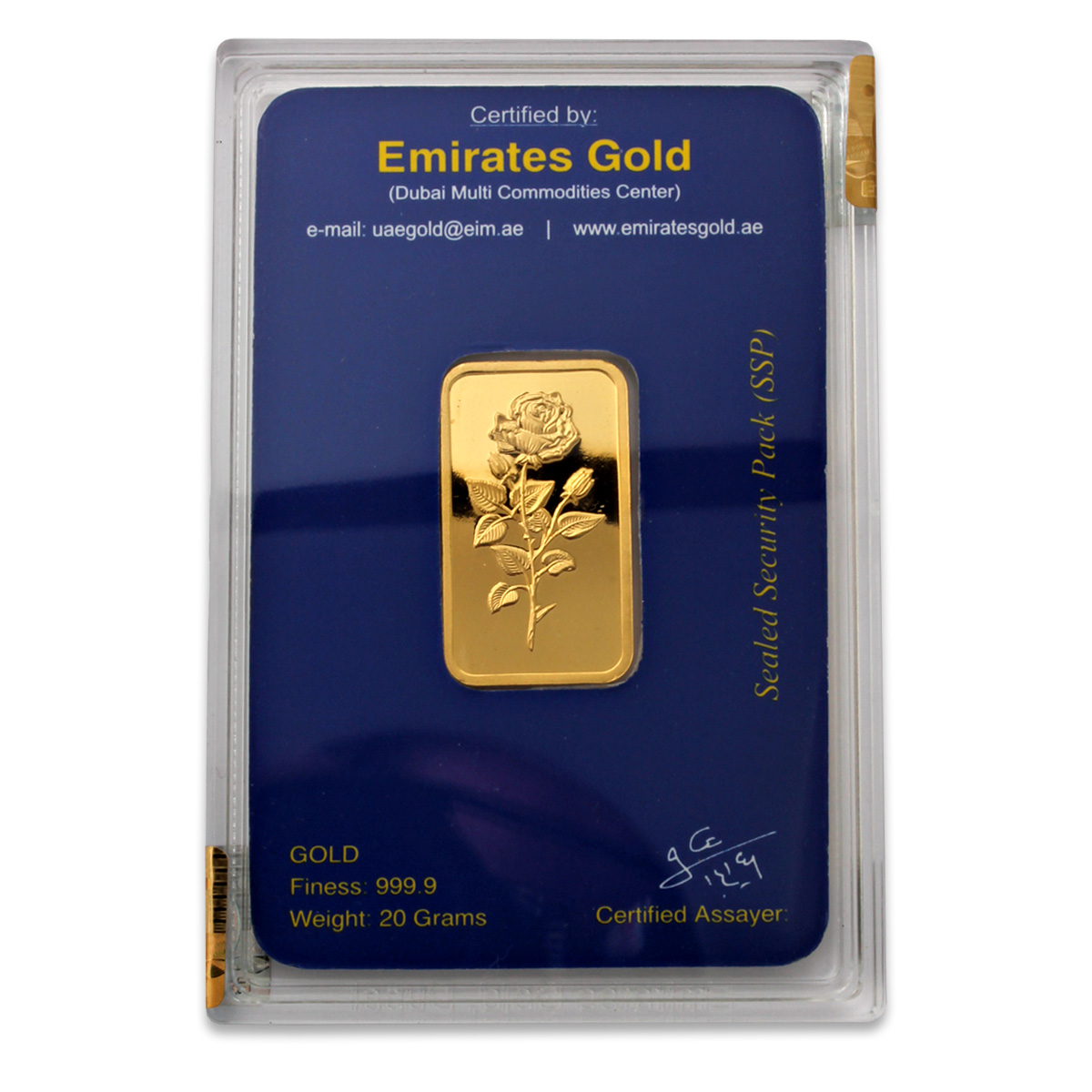 Emirates Gold 20 gram Gold Bar Emirates Gold Bullion