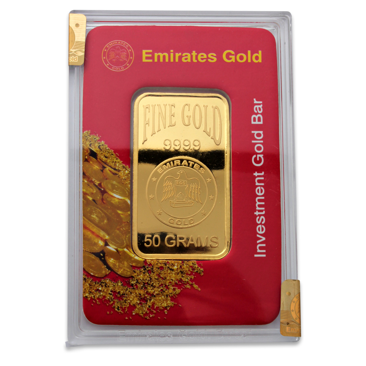 Emirates Gold 50 Gram Gold Bar Emirates Gold Bars Gold Bullion Co