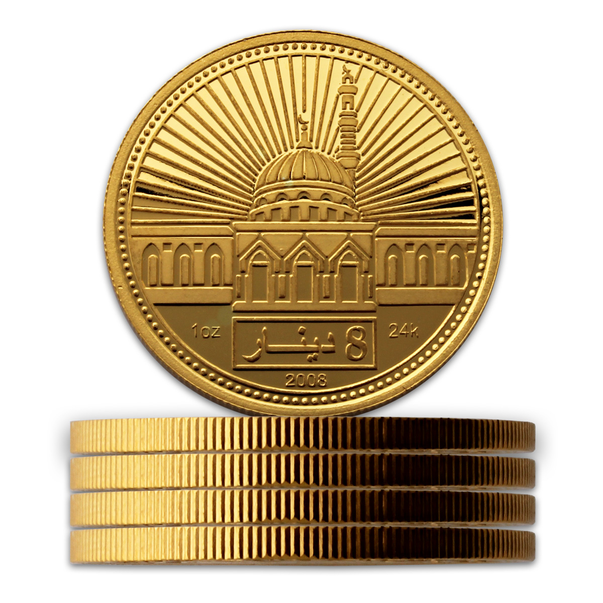 1oz 8 Dinar Islamic Gold Coin (5 Pack)