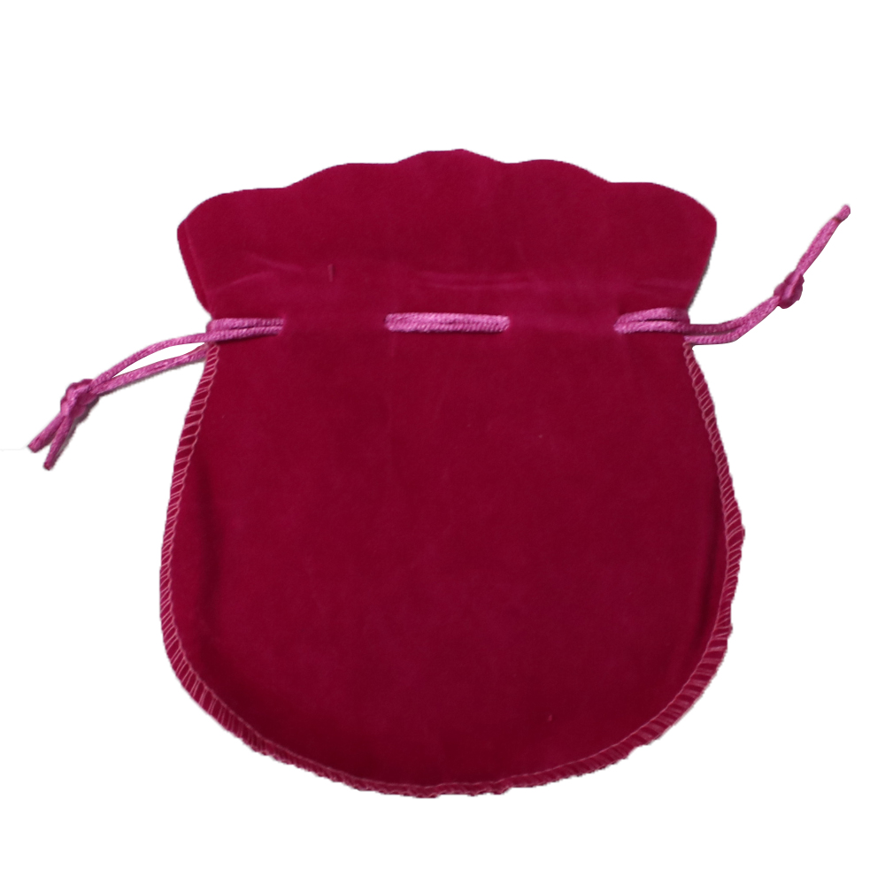 Large Fuchsia Velvet Coin Pouch