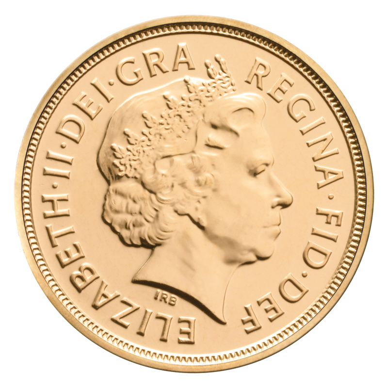 Gold Sovereign Coin (Queen Elizabeth II Fourth Portrait)