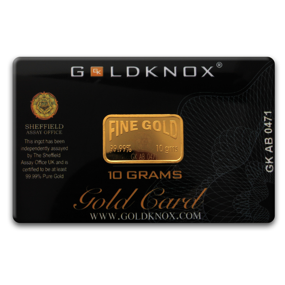 10 gram Goldknox Gold Card