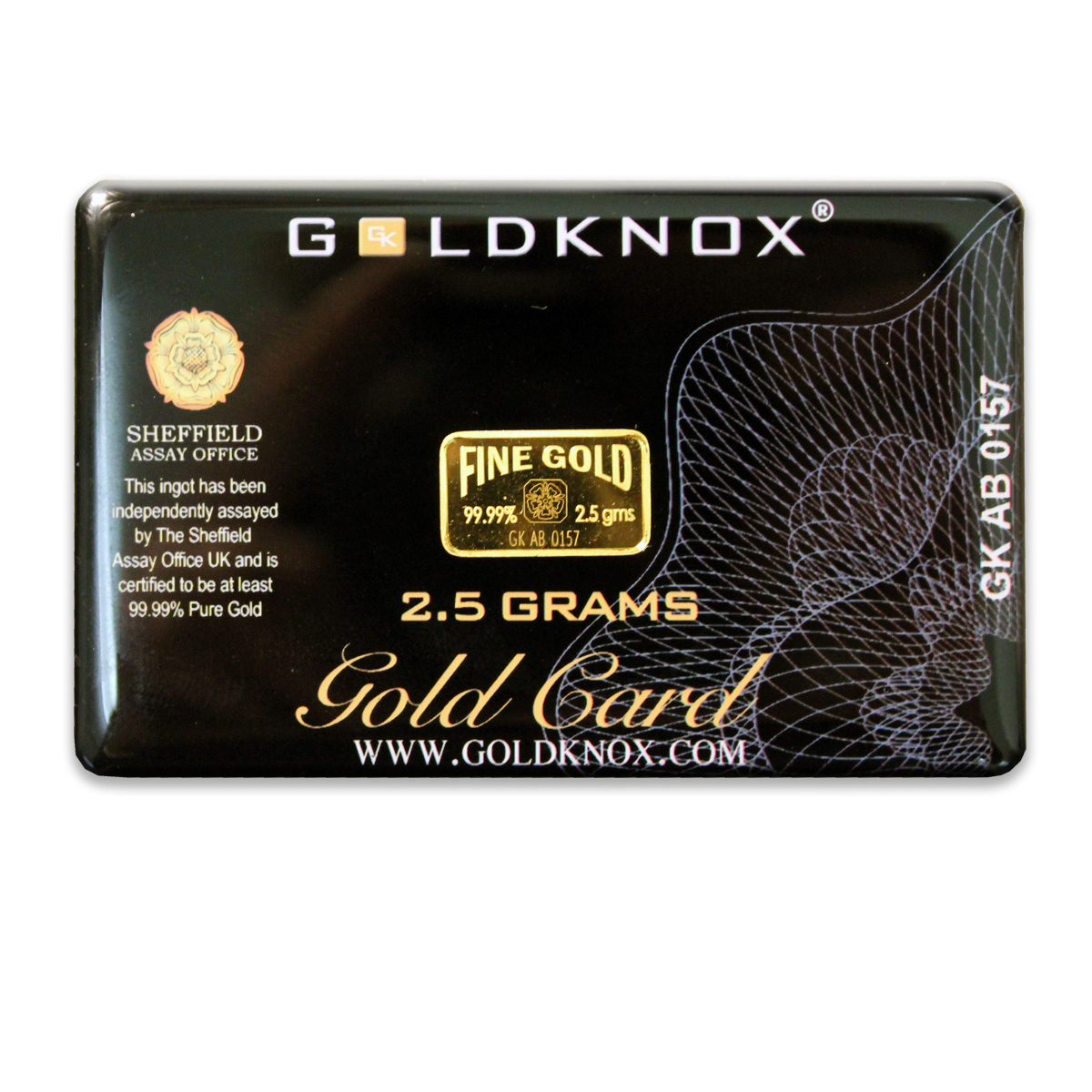 2.5 gram Goldknox Gold Card