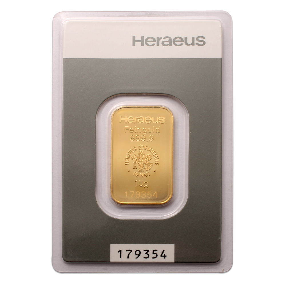 Heraeus 10g Gold Bar