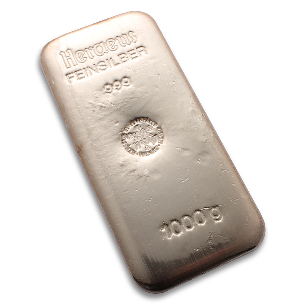 Heraeus 1kg Silver Bar