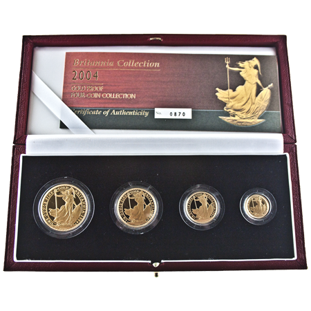 Gold Proof Britannia Four Coin Set (Pre-2013)