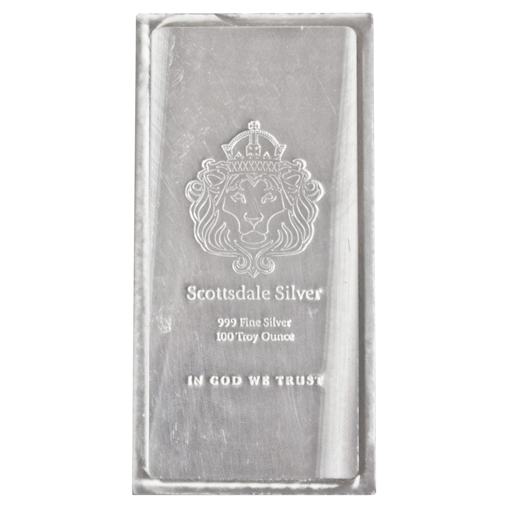 Scottsdale 100oz Silver Bar