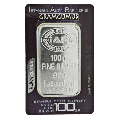 Istanbul 100 Gram Silver Bar