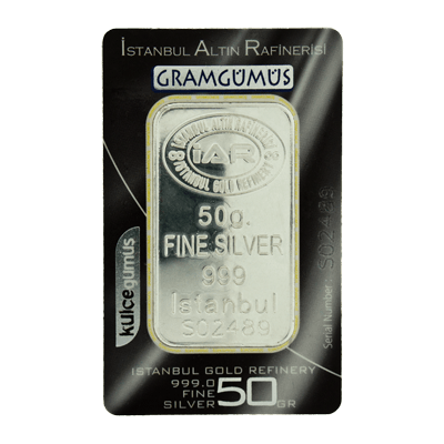 Istanbul 50 Gram Silver Bar