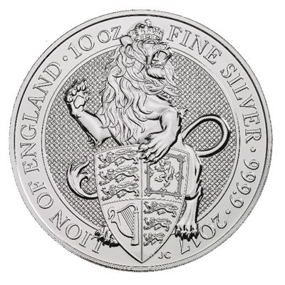 2017 10 oz Silver Queens Beasts Lion