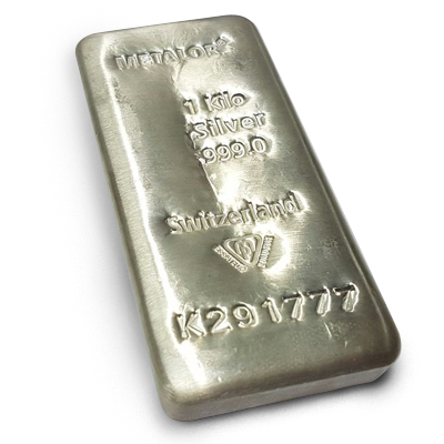 Metalor 1 Kg Silver Cast Bar (EOL)