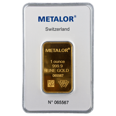 1oz Gold Bar | Pre-Owned | Metalor