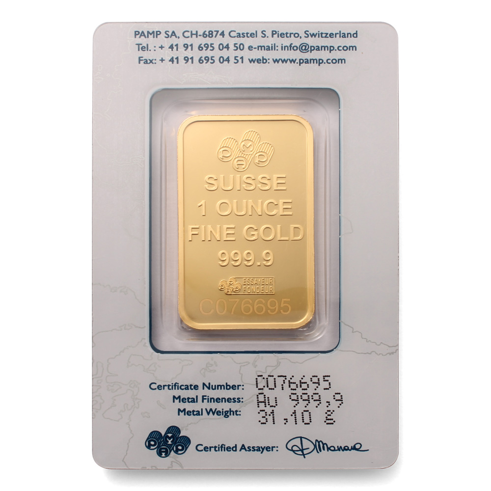 PAMP 1oz Gold Bar DELETED