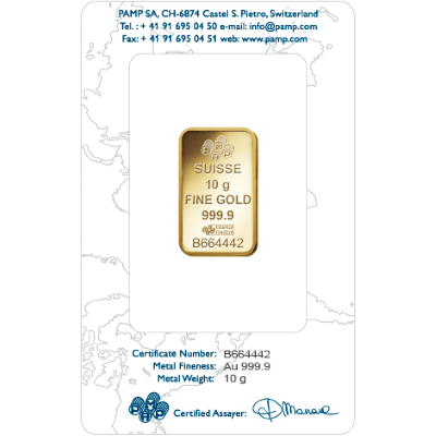 10g Gold Bar | PAMP Rosa