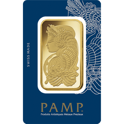 5 Tola Gold Bar - PAMP Suisse Lady Fortuna Veriscan Certicard