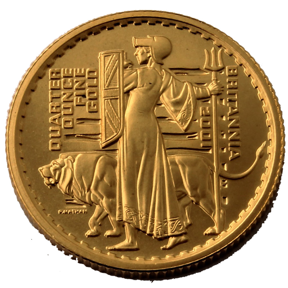 2001 Proof Quarter Gold Britannia