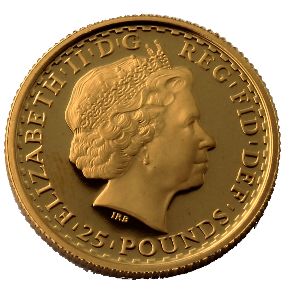 2001 Proof Quarter Gold Britannia