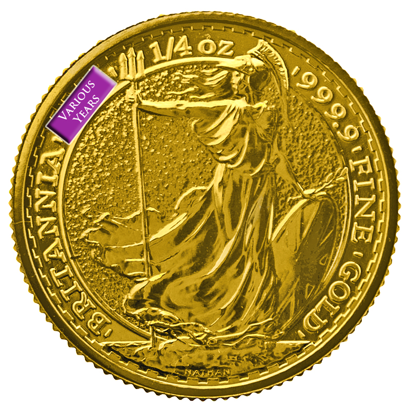 1/4oz Britannia Gold Coin | Mixed Years | The Royal Mint