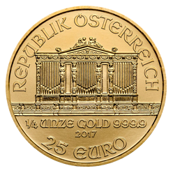 2017 1/4 Austrian Philharmonic Gold Coin