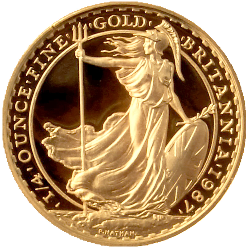 1987 Proof Gold Britannia 1/4oz