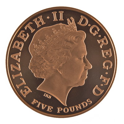 Queen Mother Memorial British Gold Proof £5 Coin
