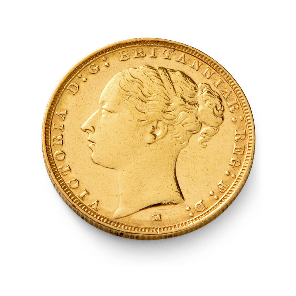 Half Sovereign (Victoria young head shield)