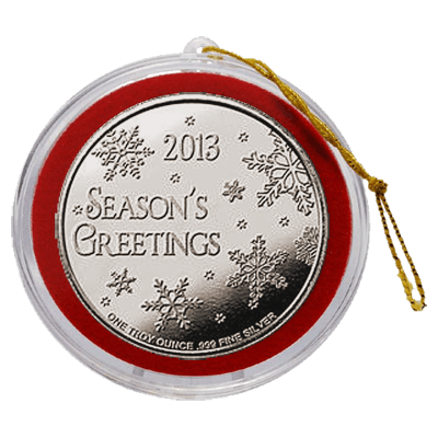 9 x 1oz Silver Christmas Round Bundle