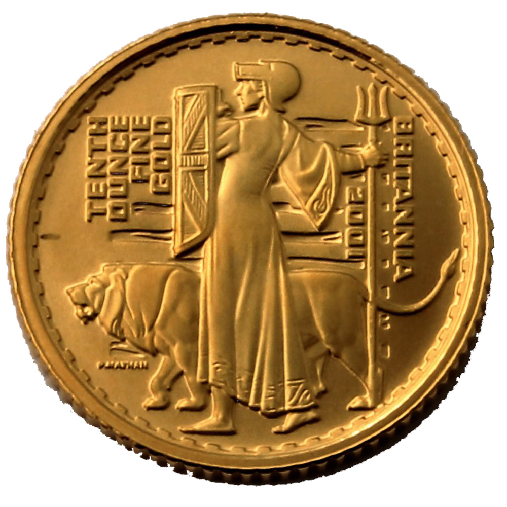 2001 Proof Tenth Gold Britannia