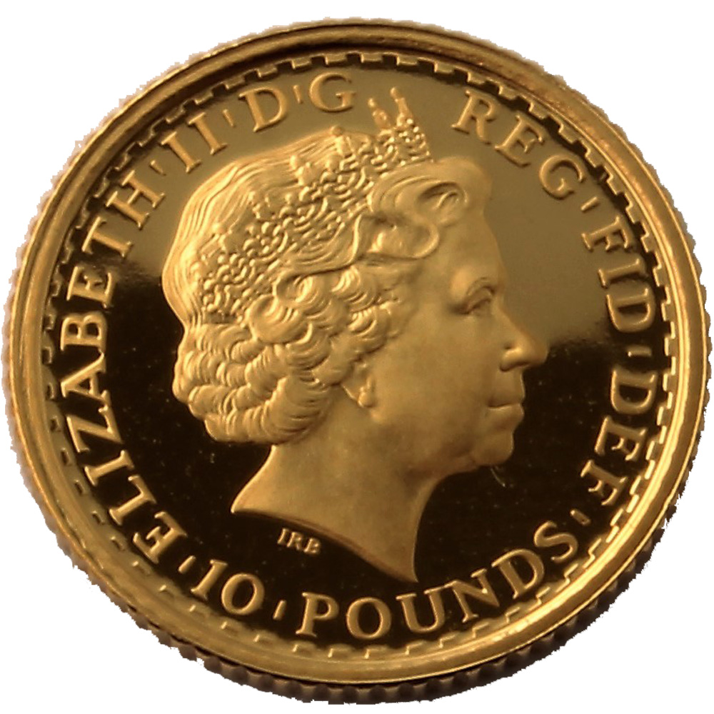 2001 Proof Tenth Gold Britannia