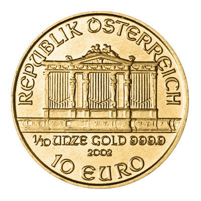 Austrian Philharmonic 1/10 oz Gold Coin (Mixed Year)