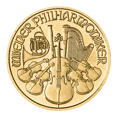 Austrian Philharmonic 1/10 oz Gold Coin (Mixed Year)