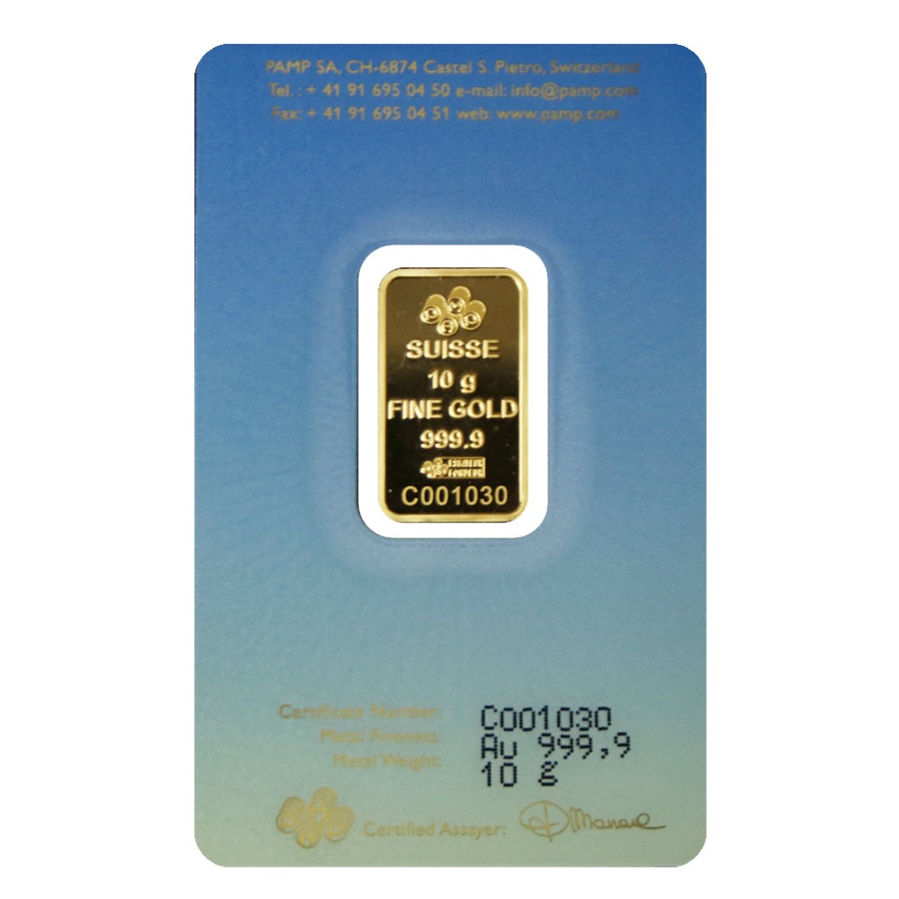 10g Gold Bar | PAMP 'Faith' Buddha