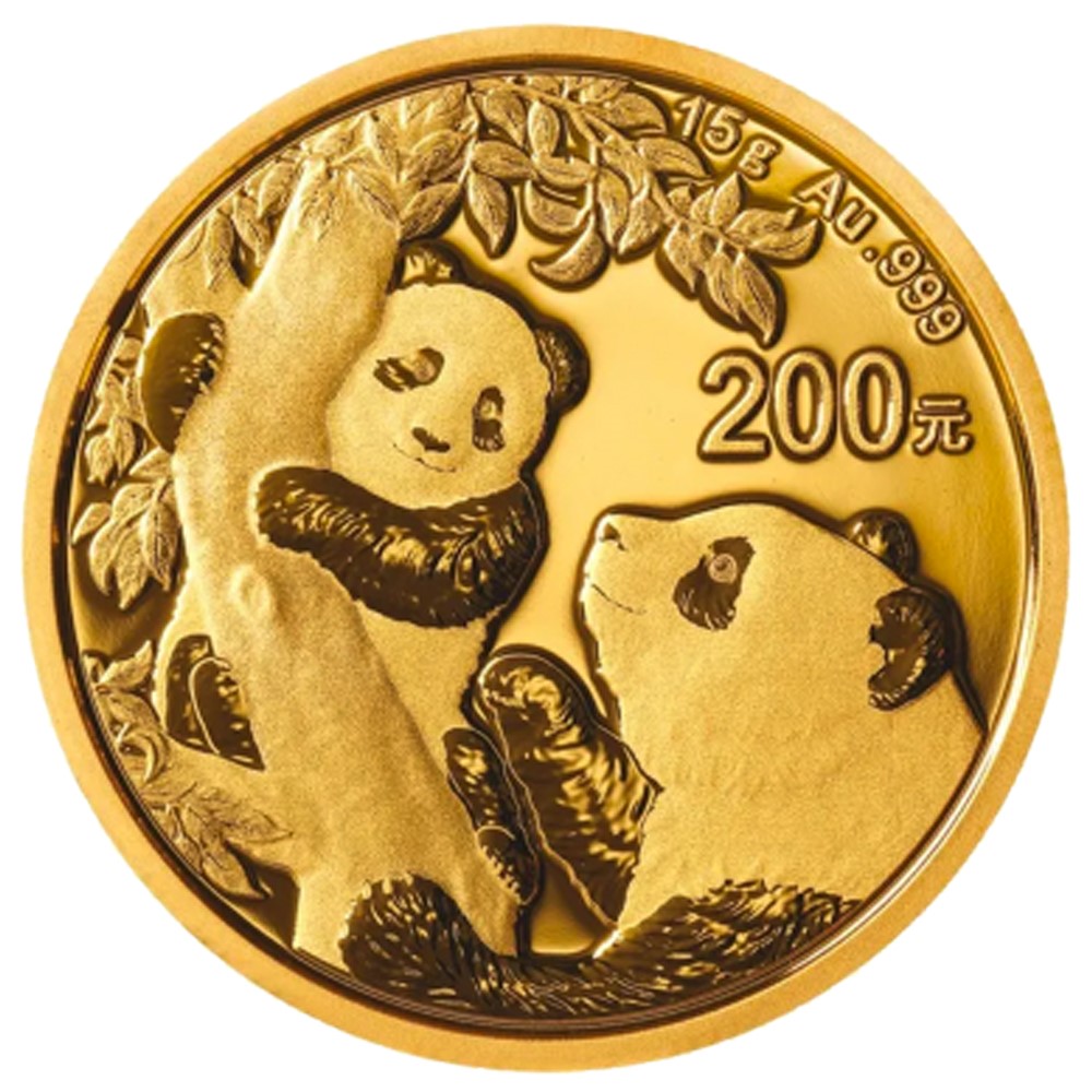2021 15 Gram Chinese Panda Gold Coin - Gold Bullion Co