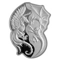 2 x 1oz Pure Silver Phoenix V Dragon Coin Set 