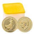 2024 10 x 1oz Gold Britannia Coins in a Tube | The Royal Mint 