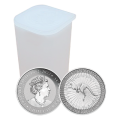 25 x 1oz Silver Kangaroo Coins In Tube | Perth Mint 