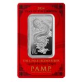 2024 1oz Year of the Dragon Silver Bar I PAMP Suisse