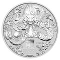 2024 1oz Year of the Dragon Silver Coin I Australian Lunar Series I The Perth Mint