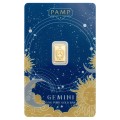 0.5g Zodiac Gemini Gold Bar | PAMP Suisse 