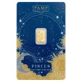 0.5g Zodiac Pisces Gold Bar | PAMP Suisse 