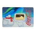 2026 5g Coca-Cola Polar Bear Hugs Holiday Gold Bar I PAMP Suisse