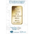 50g Gold Bar | PAMP Rosa Certicard