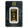 1oz Gold Bar - Baird & Co Minted Certicard