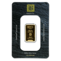 1/10oz Gold Bar - Baird & Co Minted Certicard