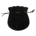 Large Black Velvet Coin Pouch