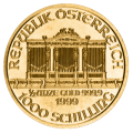 Austrian Philharmonic 1/2 oz Gold Coin (Mixed Year)