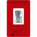 PAMP 10 Gram Lunar Horse Silver Certicard Bar
